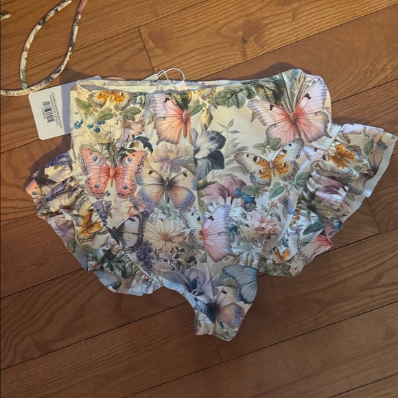 Selkie butterfly botanics ruffle bikini bottom and top NWT - Picture 3 of 8